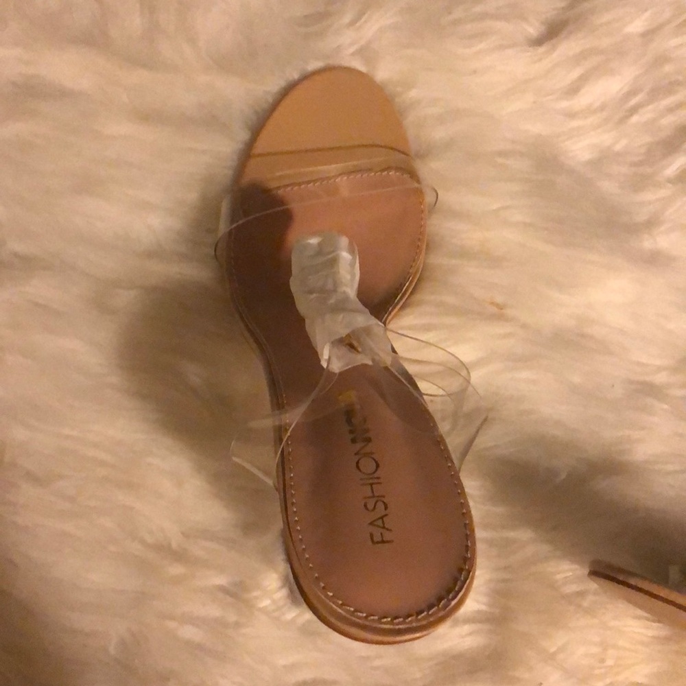 transparent chunky Heels - Picture 3 of 4